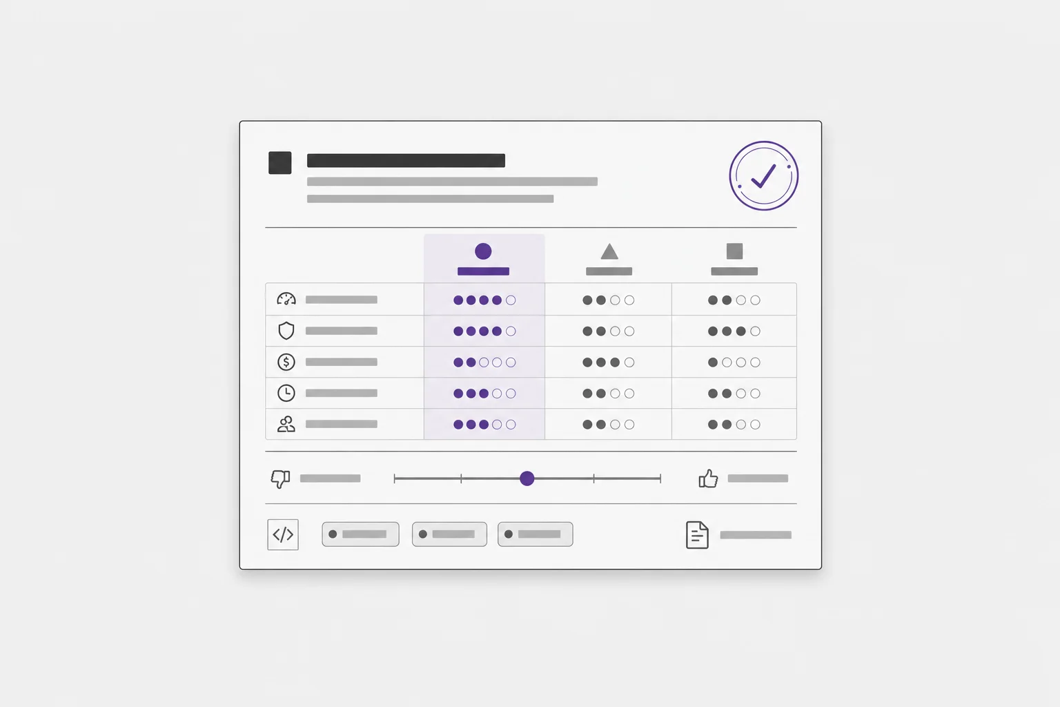 Example architecture decision builder output created with Onyx Craft