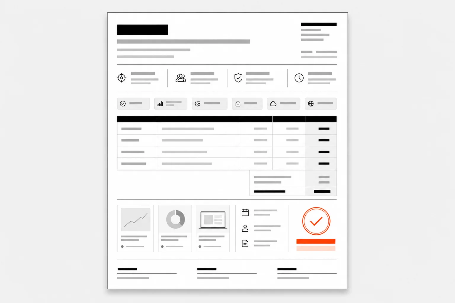 Example sales proposal builder output created with Onyx Craft