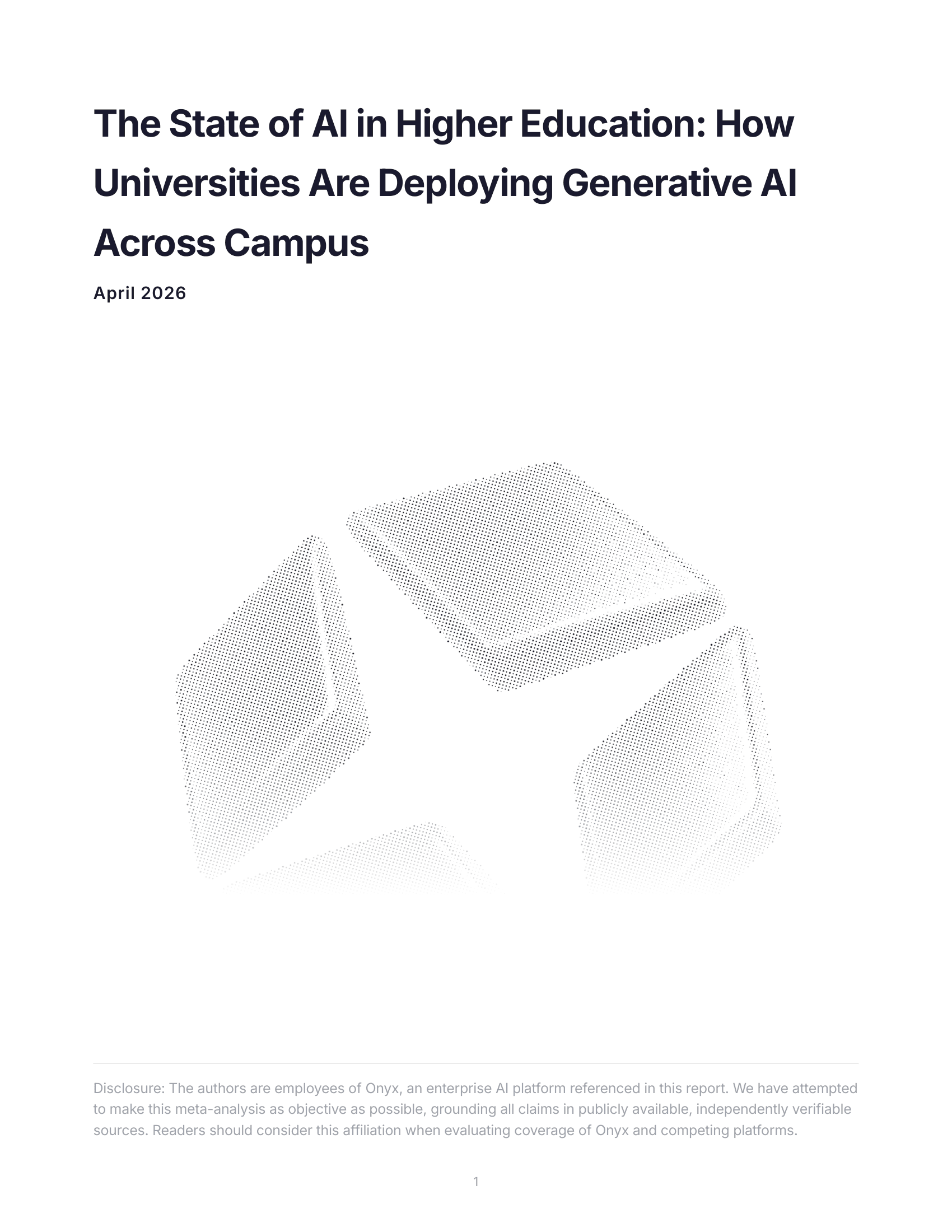 The State of AI in Higher Education report cover