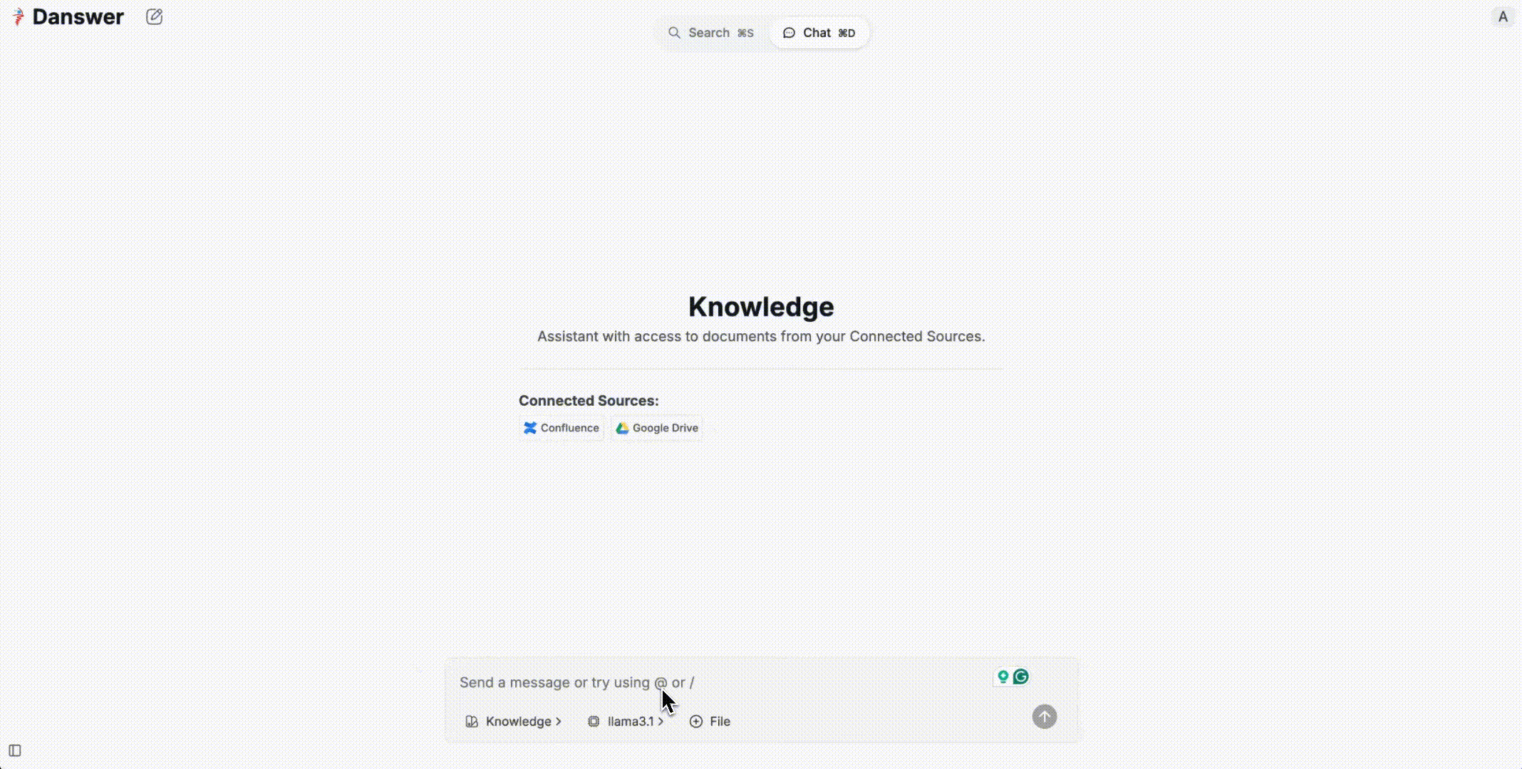 Chatting with Llama 3.1 and your connected docs